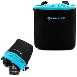 Lens-Aid Kameratasche Neopren Kamerabeutel mit Fütterung zum Schutz der Kamera-Ausrüstung, Kamerazubehör für Rucksack und Handtasche als Einschlagtuch-Ersatz. M