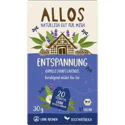 Allos Entspannung Tee - Kamille, Hanf, Lavendel bio (20Btl)