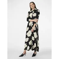 Y.A.S Hemdblusenkleid »YASSAVANNA LONG SHIRT DRESS«, mit 3/4 Ärmel, Gr. M (38) - N-Gr, Black AOP:MILLE, , 76878356-M N-Gr