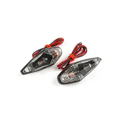 Blinker / Lampen zum Aufkleben Tropfenform Wing schwarz