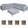 MCW MCW-C47 Loungeset blau/braun
