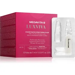 Medavita LUXVIVA Color Fixative Structuring Filler Ampulle nach dem Färben für alle haartypen 12x7 ml
