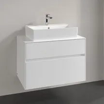Villeroy & Boch Waschtischunterschrank 2 Auszüge 80 x 54,8 x 50 cm Weiß