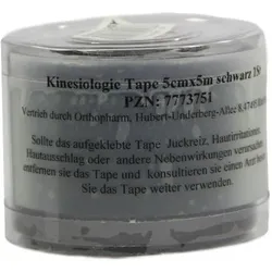 Kinesiologie Tape 5 cmx5 m schwarz