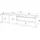 SKRAUT HOME Lowboard 207x50x37 cm Eiche Schwarz Holzwerkstoff