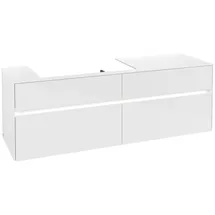 Villeroy & Boch Waschbeckenunterschrank Collaro 4 Auszüge 160 x 54,8 x 50 cm Weiß