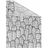 Lichtblick Fensterfolie Stadt, 1 St., blickdicht, strukturiertKlebepunkte, selbstklebend, Sichtschutz schwarz-weiß, Fensterfolie, 48916212-5