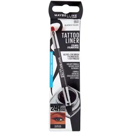 Maybelline NEW YORK Tattoo Liner langanhaltender Gel-Eyeliner mit Pinselchen Farbton 950 Blackest Black