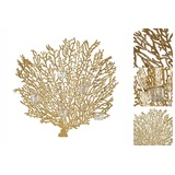 BigBuy Wanddekoration 58,5 x 8,5 x 55 cm Kristall Gold Metall