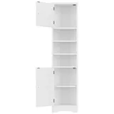 Fine Life Pro Eckvitrine Dreieckiger Badezimmerschrank 37×24.5×170cm • Weiß • Volllackierung