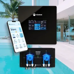 Pool Chlor Dosieranlage iControl mit Touchdisplay und integrierter App Pool-Steuerung