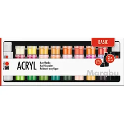 Marabu Acrylfarben 34er-Sortierung BASIC