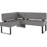 OTTO home Home affaire Eckbank Oliver, mit Metallgestell, Küchenbank", grau (anthrazit (fantasy 8203), (51342629-0)
