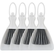 Relaxdays Tischkehrset 4 Stück grau/weiß