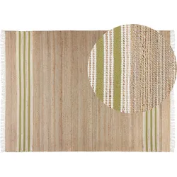 Teppich MIRZA Olivgrün 160 x 230 cm Jute