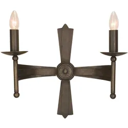 Cromwell 2-flammige Wandleuchte - Altbronze