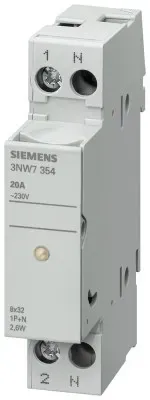 Siemens 3NW7014 SENTRON, Zylindersicherungshalter, 10x38 mm, 1-polig, In: 32 A, Un AC: 690 V