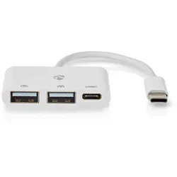 Nedis USB-Hub 1x USB-CTM 1x USB-CTM - 2x USB 2.0 A, 3-Port port(s), Stromversorgung über USB