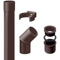 Inefa Fallrohr Set DN50 / 50mm, PVC 2m DN