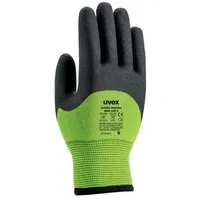 uvex unilite thermo plus cut c Kälteschutz- und Schnittschutzhandschuh  10 - 6059110 - grün/schwarz