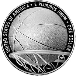 USA 2020 Silbermünze "Basketball-Hall of Fame"