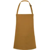 KARLOWSKY Kochschürze, Kurze Latzschürze Basic mit Schnalle und Tasche (One Size)