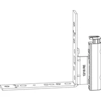 Maco Falzecklagerband DT160 mit Üv, 12/20-13 mm, links, silber 227509