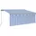 furnicato Markise 250 cm blau/weiß