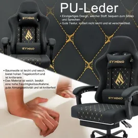 luxuskollektion Symino Gaming-Stuhl Schwarz PC