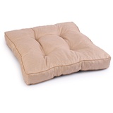 Royal Schneider Sitzkissen Kissen Polster Auflage Rückenkissen Loungekissen Lounge Bodenkissen Anti-Rutsch-Unterseite, Cappuccino - 5521, 70x70 cm - Sitzkissen