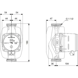 Grundfos ALPHA1 25-40 180 Mm Hocheffizienz-umwälzpumpe Inkl. Wärmedämmschale