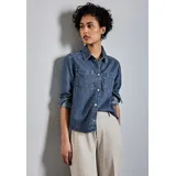 STREET ONE Jeansbluse, mit Druckknöpfen