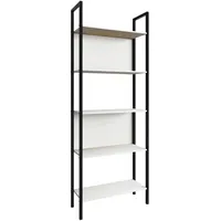 VCM Standregal 62 x 24 x 165 cm Weiß