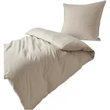Traumschlaf Melange Sand 155 x 220 cm + 80 x 80 cm