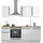 BASIC by Balculina Winkelküche Denver L-Form 220 cm Weiß