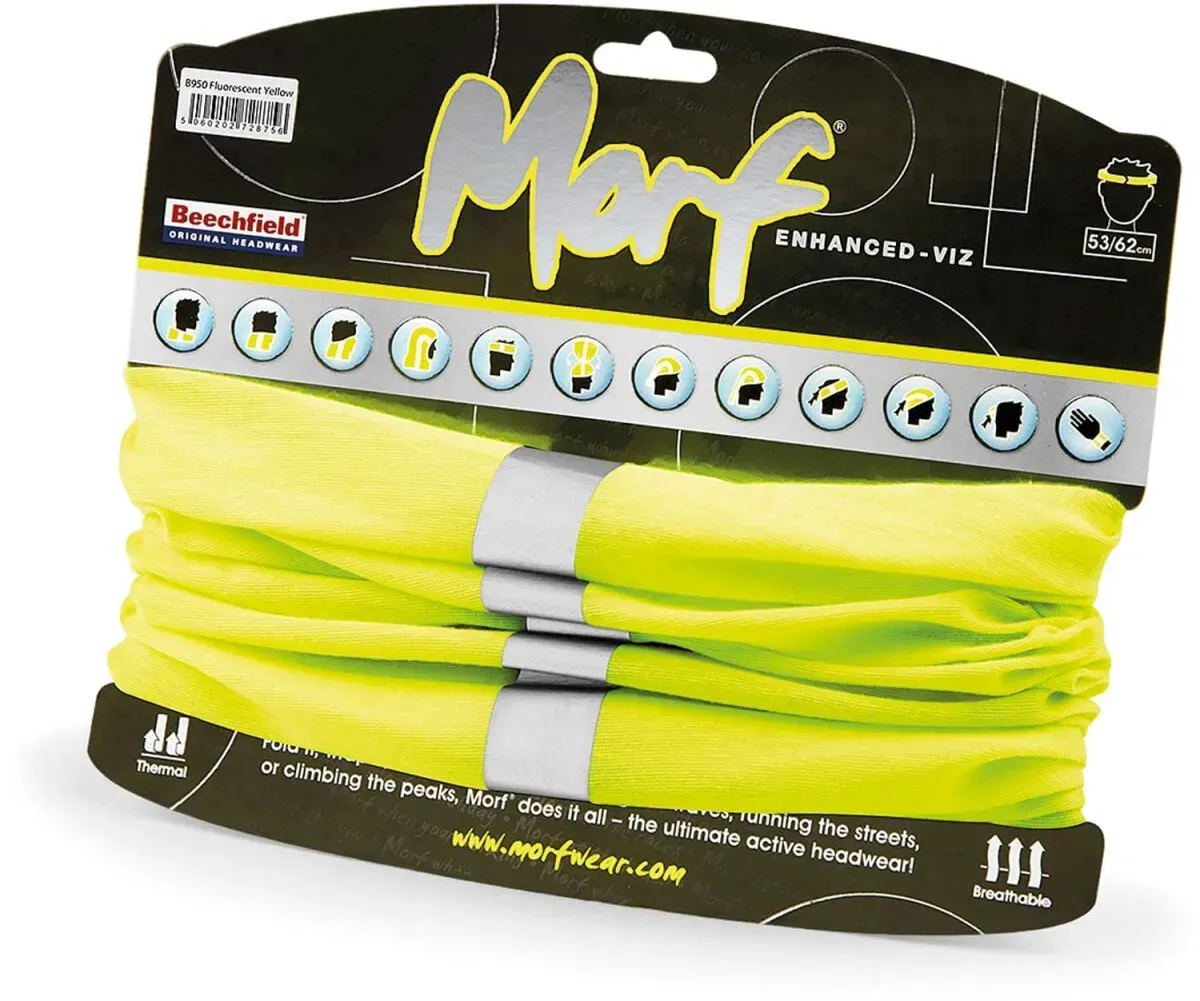 Beechfield Unisex Morf Enhanced-Viz Schlauchtuch B950 fluorescent yellow one size