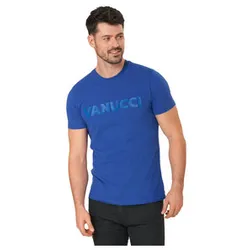 Logo-Tee Kurzarm-Shirt blau XXL