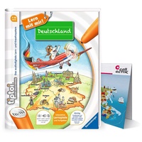 tiptoi Collectix Ravensburger Buch | Deutschland - Sachunterricht Grundschule + Kinder Wimmel Weltkarte - Lerne Städte, Länder, Tiere, Kontinente