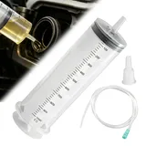 1000ml Ölabsaugpumpe Große Spritze mit Schlauch, Ölspritze, Ölpumpe, Handpumpe mit Füllstandanzeige, Ölabsaugpumpe für Motor, Auto, Getriebe, Hinterachsöl