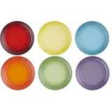 Le Creuset 6er Set Speiseteller 27 cm Regenbogen