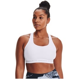 Under Armour Armour Mid Crossback Sport-BH Damen 100 white/white/halo gray XS