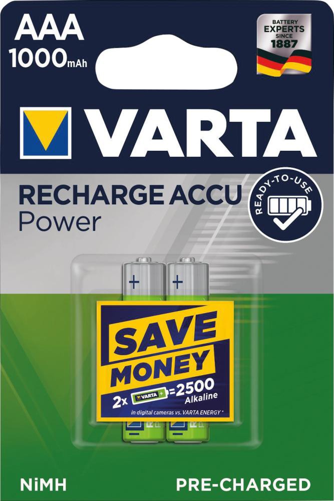 VARTA Professional Accu Micro AAA, HR03, 1000mAh