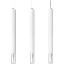 minimalistische Pendelleuchte WEZYR 3 weiß