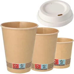 Deckel für Kaffeebecher, Zuckerrohr weiß - 8cm (50 Stk.) - Deckel 0,2l, Zuckerrohr - 50er Rolle