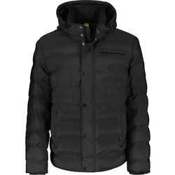 Steppjacke LERROS "LERROS Kapuzenjacke", Herren, Gr. XXL, schwarz, 100% Polyester, Jacken
