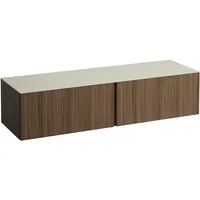 Laufen IlbagnoAlessi Waschtischunterschrank 160cm Noce Canaletto - Noce Canaletto