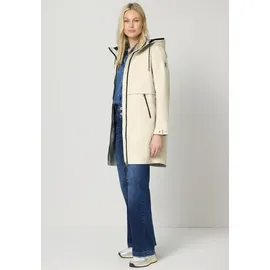 STREET ONE Parka mit Kapuze und 2-Wege-Zipper - beige