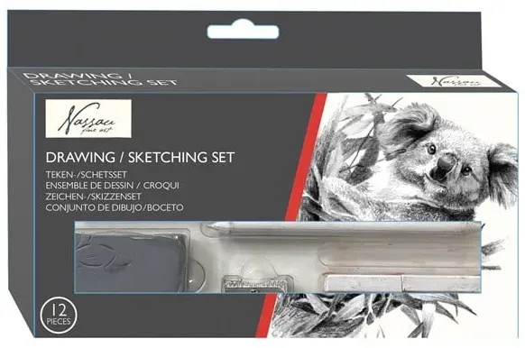 Drawing set 12 parts