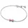 Pandora Schleifenarmband aus Sterling Silber mit Zirkonia Pink 594234C01 Größe 16 cm