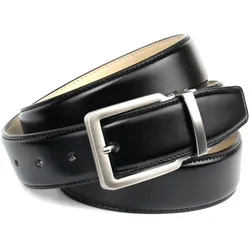Ledergürtel ANTHONI CROWN, Damen, Gr. 85, schwarz, Leder, unifarben, Gürtel, leicht bombiert mit Ton in Ton Steppnaht